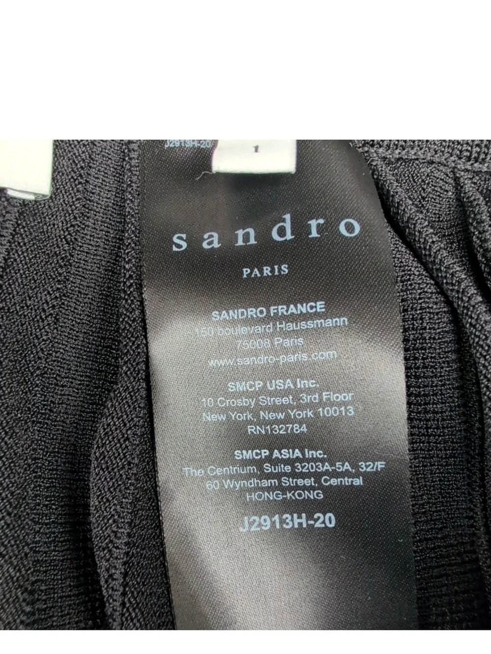 Sandro Paris Skirt Womens Sz 1 Black Racing Stripes Pleated Accents Midi Length